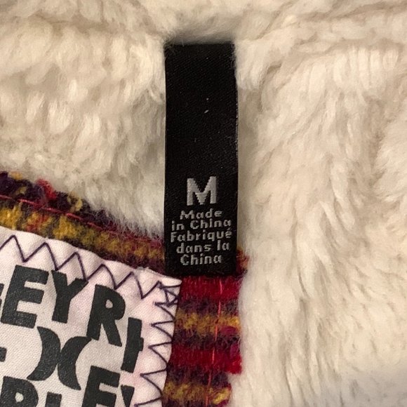 Hurley Womens Red Plaid Hooded Jacket Sherpa Lined Size Medium Outdoor - Picture 6 of 8